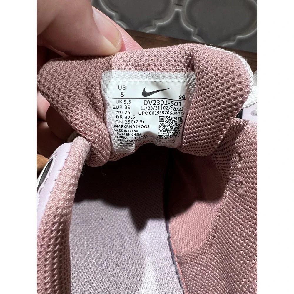 nike DV2301-501 women air max 1 premium plum fog fossil rose pink oxford - Picture 7 of 8